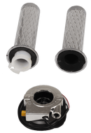 BBR Tuning Complete Billet Aluminum Throttle Grip Handle and Kill Switch Set chrome