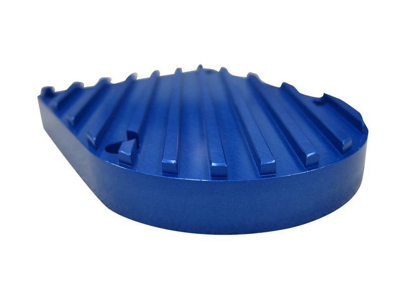 BBR Tuning Billet Aluminium Magneto Case Cover- Blue - close up