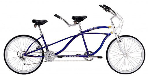 26'' Micargi Island - blue - side of bicycle