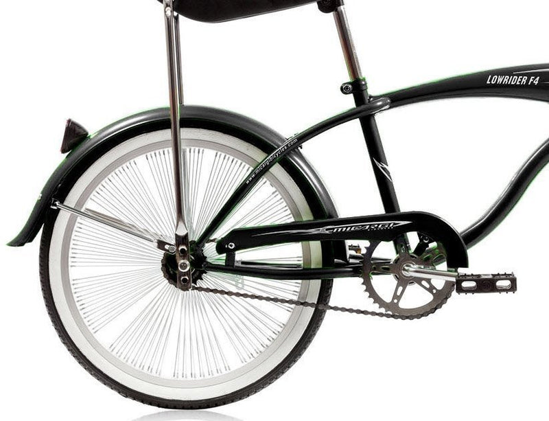 F&R Original Lowrider Bicycle "Logo" BLACK/WHITE 16" X 1.75" (2 - Foto 5