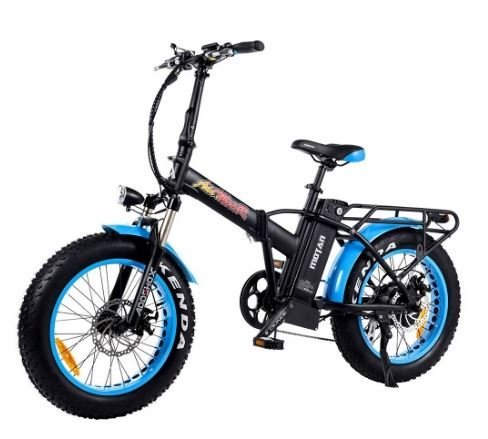 AddMotor 500W Motan M-150 Folding Fat Tire side of bicycle
