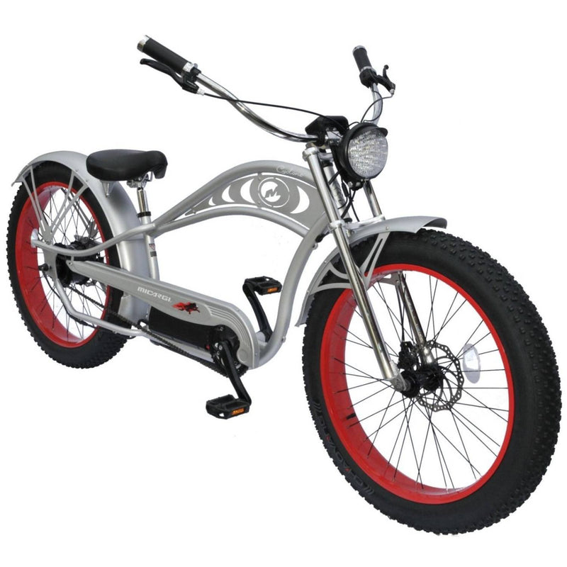 Micargi Cyclone 2.0 Deluxe 500W Fat Tire Cruiser grey front