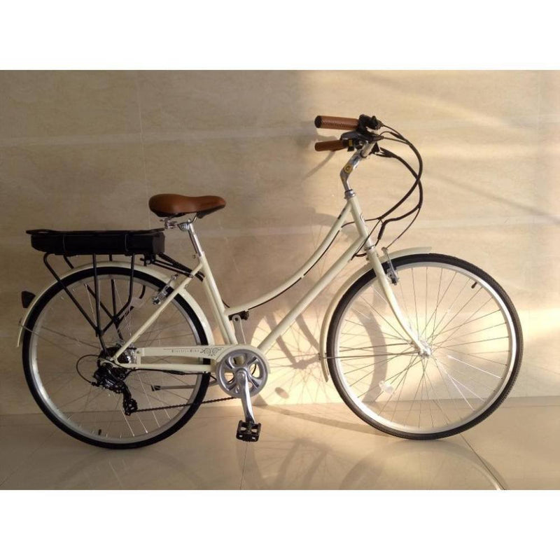 urban bike holland Micargi Holland V7 Female 28" 350W Commuter Electric Bicycle