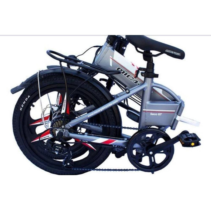 Micargi Seco Electric Folding Bike - folded