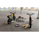 Michael Blast 500W Outsider Fat Tire bike parked in building