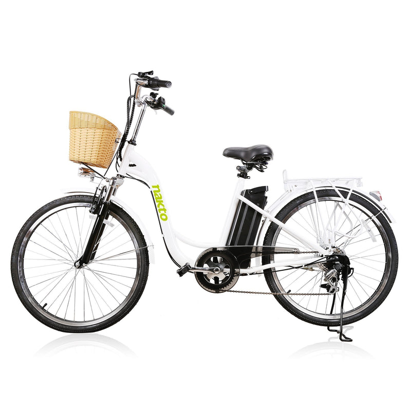 Nakto 250W Camel City Women's white bicycle side