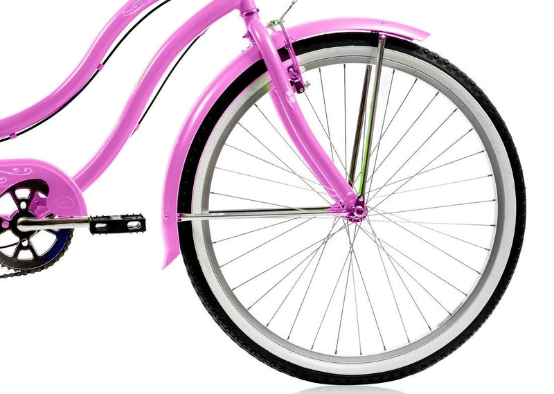26'' Micargi Womens Pantera 7SP - pink - front wheel