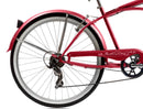 26'' Micargi Mens Pantera 7SP - red - rear wheel