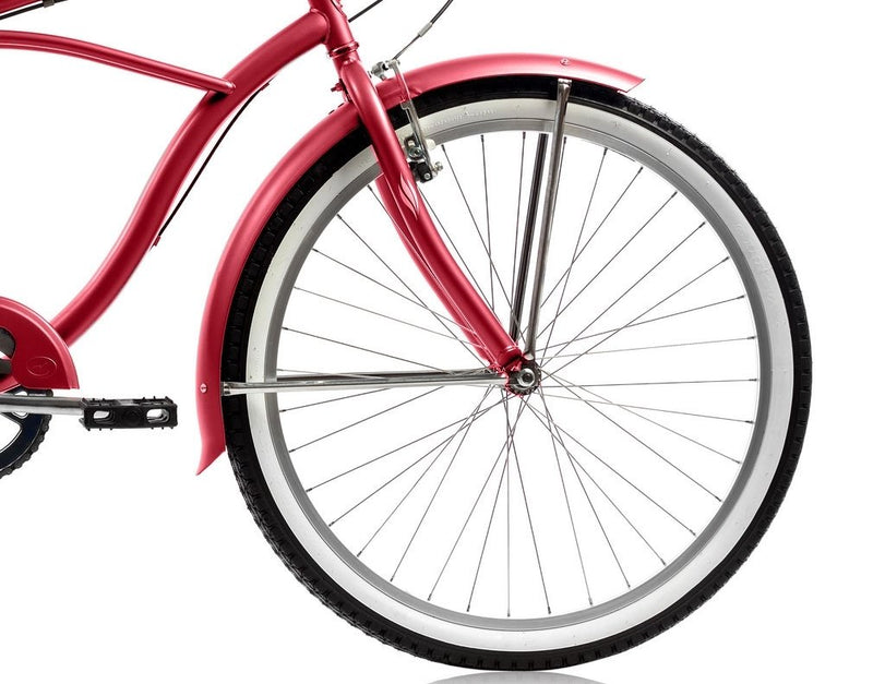 26'' Micargi Mens Pantera 7SP - red - front wheel