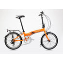 20" Micargi Folding 7SP Bike orange - side of bicycle