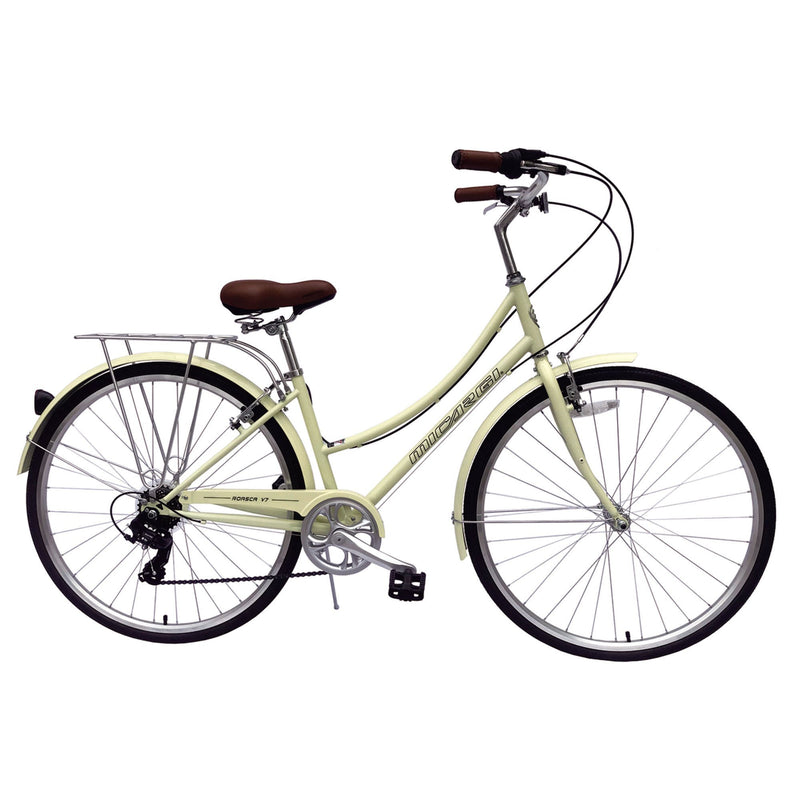 26" Micargi Women's Roasca V7 City Bike (390mm) - Vanilla - side of bicycle