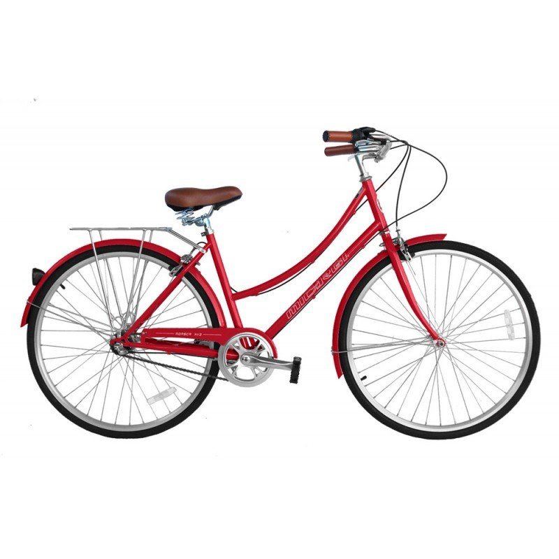 26" Micargi Women's Roasca NV3 City Bike (390mm) - red - side of bicycle