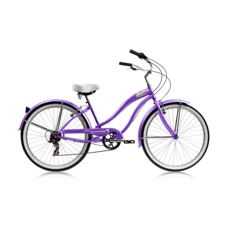 24" Micargi Women's Rover 7SP baby blue - side of bicycle