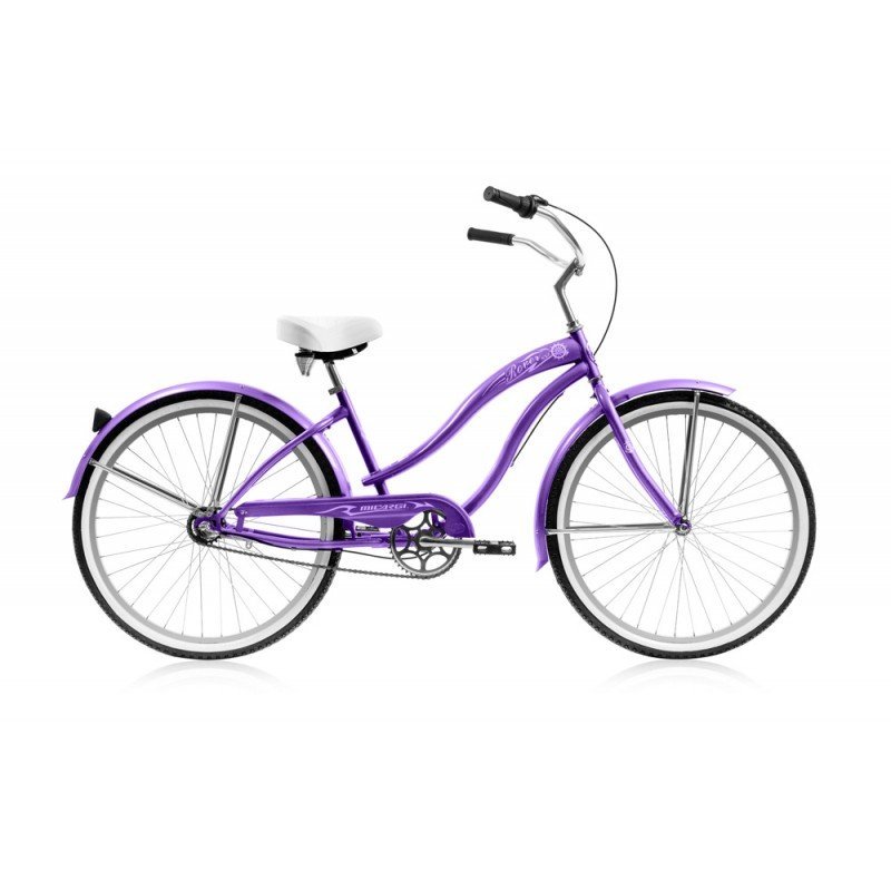 24'' Micargi Women's Rover NX3 baby blue - side of bicycle