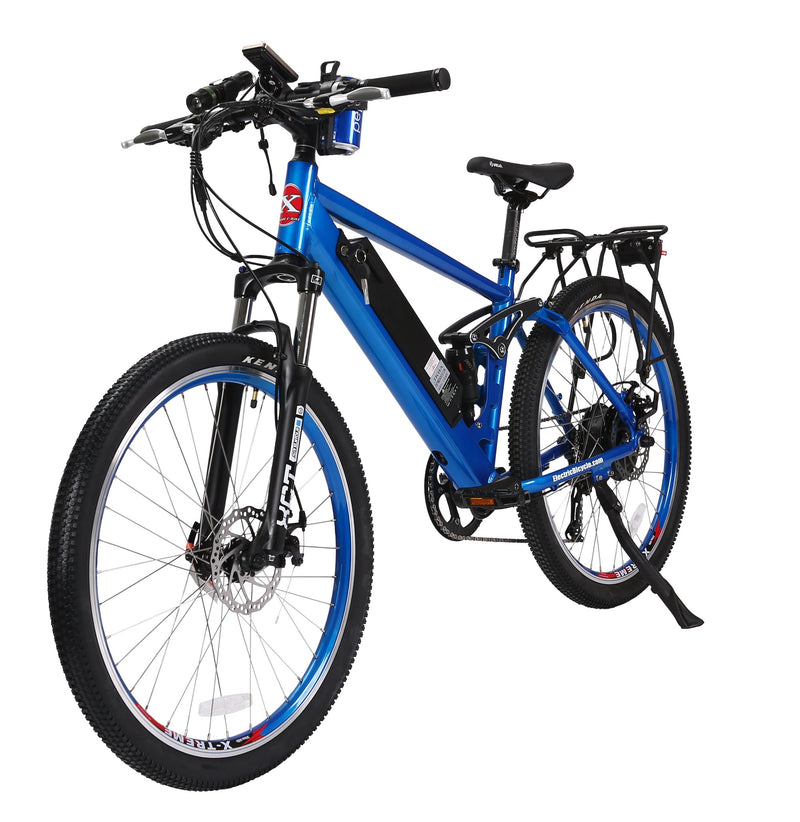 X-Treme 500W Rubicon Mountain blue bicycle front