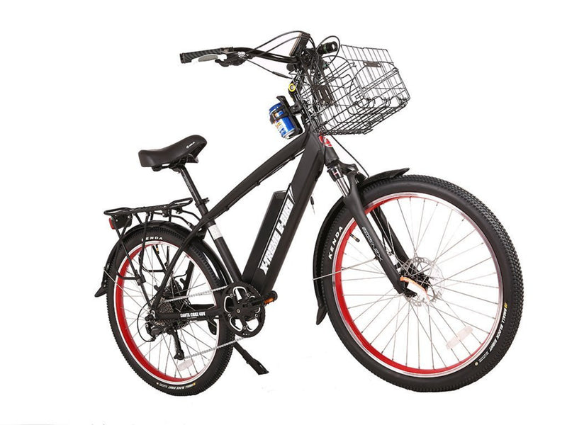 X-Treme 500W Laguna Beach Cruiser black bicycle front