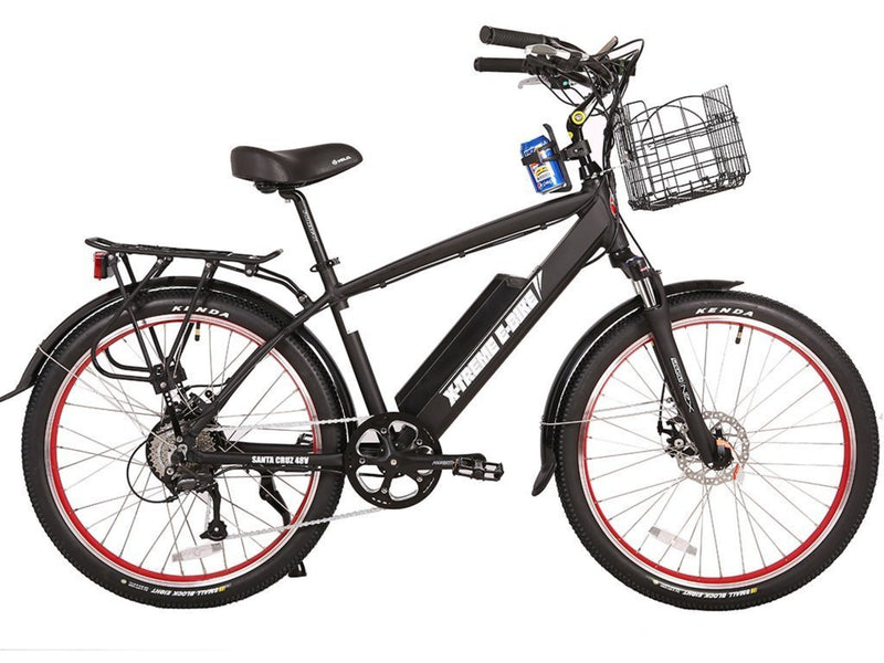 X-Treme 500W Laguna Beach Cruiser black bicycle side