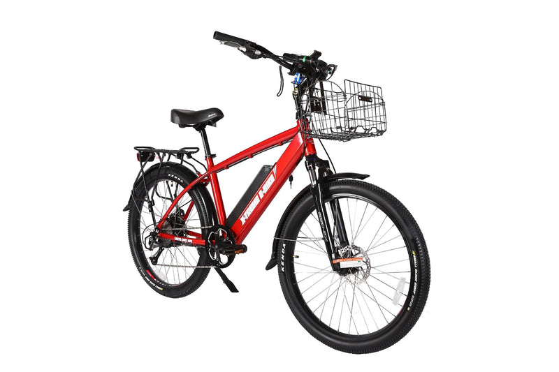 X-Treme 500W Laguna Beach Cruiser red bicycle front