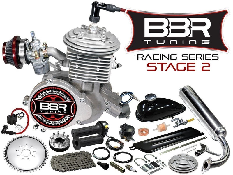 F-Zero Motorized Bike + BBR Tuning 2-Stroke Stage 4 Performance Engine - Stage 2 Engine Kit