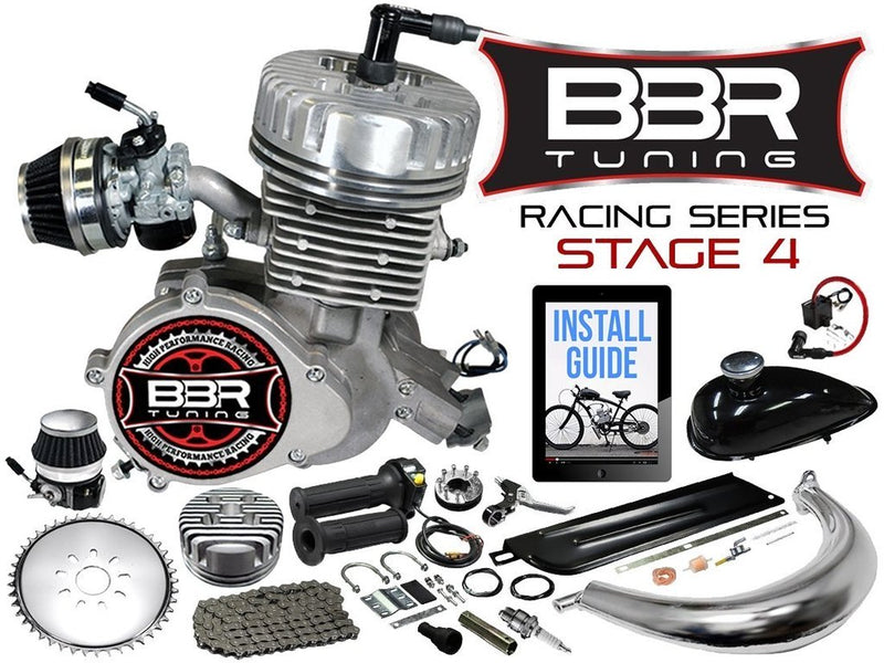 Motorized Bicycle Micargi Touch Racing Series Engine Silver Parts