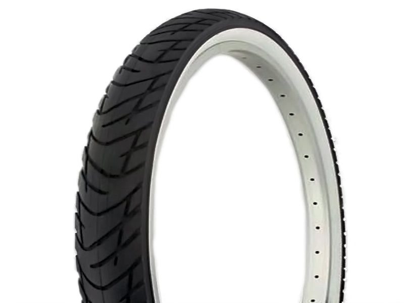 white wall bicycle tire - side