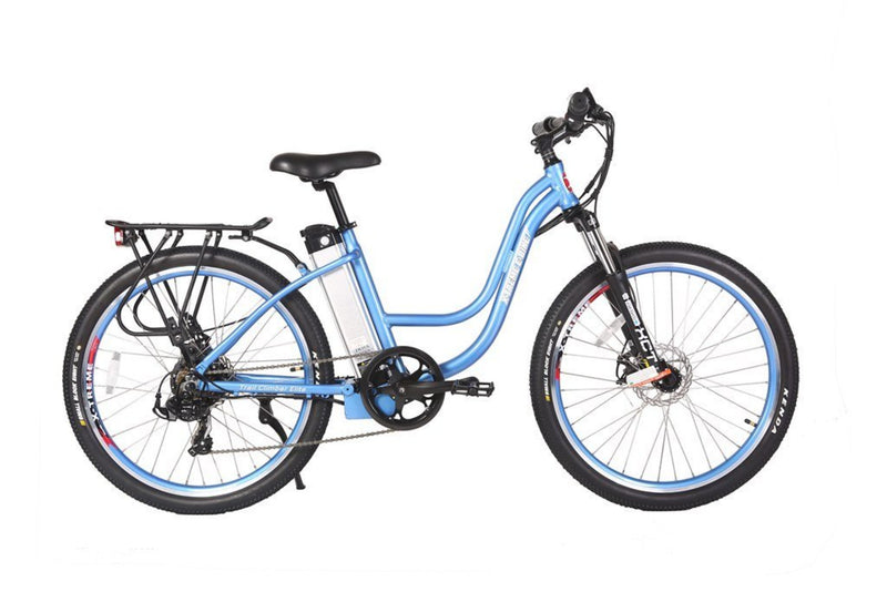X-Treme 300W Trail Climber Mountain Baby Blue - baby blue bicycle side