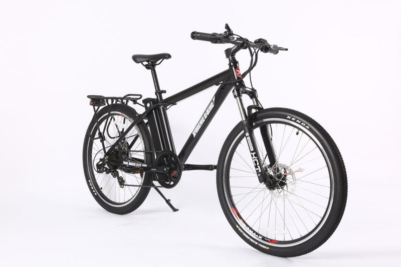 X-Treme 350W Trail Maker Elite Max Electric Mountain Bike - black bicycle front