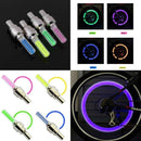 Motorized Bicycle Valve Stem LED Light -colors installed