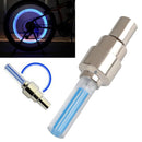 Motorized Bicycle Valve Stem LED Light - blue on