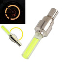 Motorized Bicycle Valve Stem LED Light - yellow on
