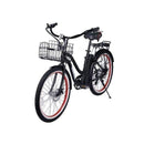 X-Treme 350W Malibu Elite Max Beach Cruiser black bicycle front