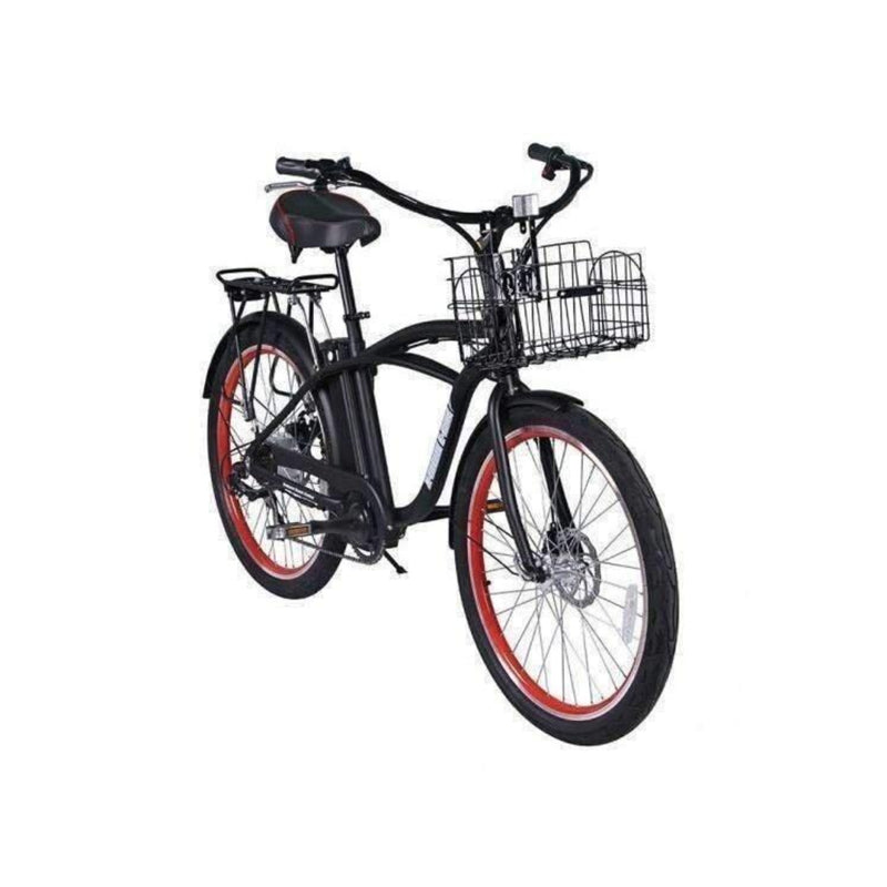 X-Treme 300W Newport Electric Cruiser - black bicycle front