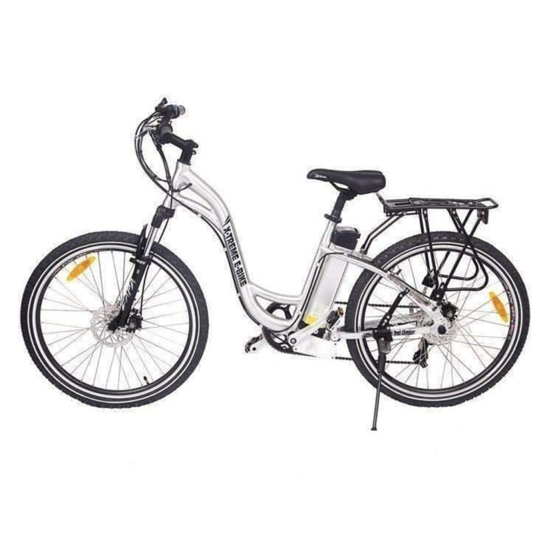 X-Treme 300W Trail Climber Mountain Baby Blue - silver bicycle side