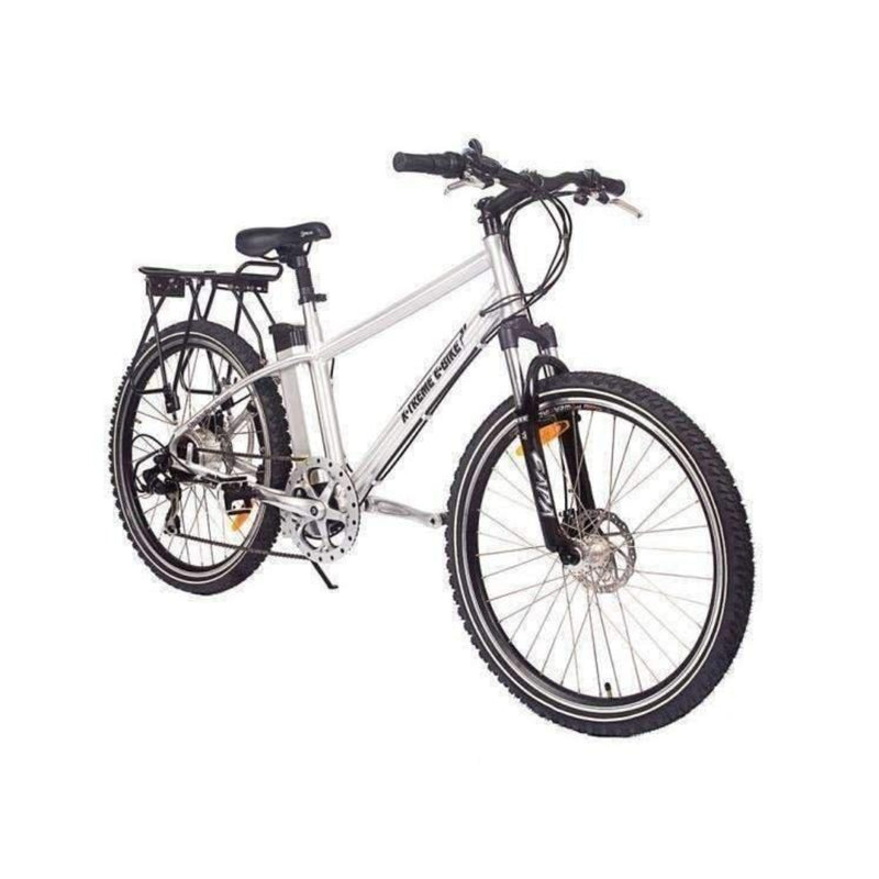 X-Treme 300W Trail Maker Mountain silver bicycle front