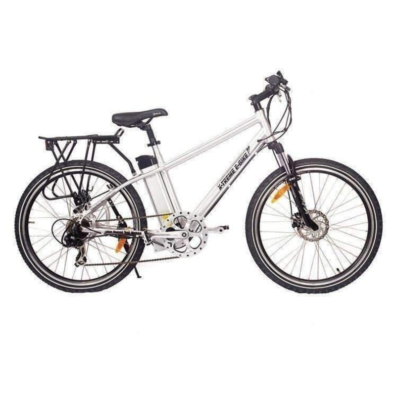 X-Treme 300W Trail Maker Mountain silver bicycle side