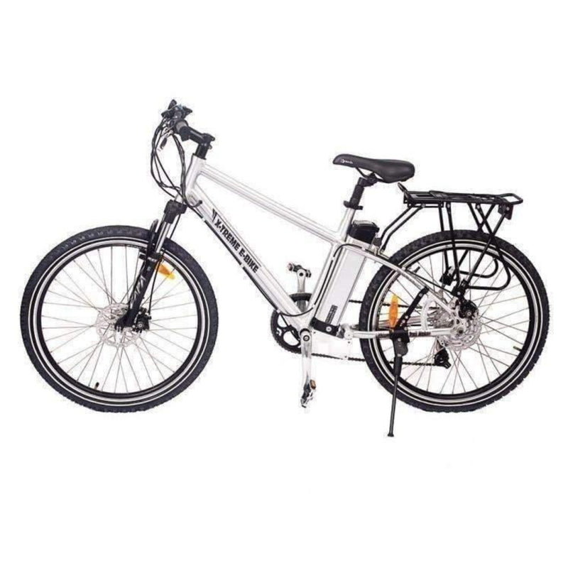 X-Treme 300W Trail Maker Mountain silver bicycle side