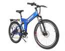 X-Treme 350W X-Cursion Max Folding blue bicycle front